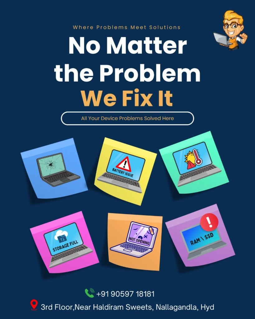 No Matter the Problem… We Fix It Laptop repair nallagandla whatsapp image 2026 02 14 at 12.09.57 am